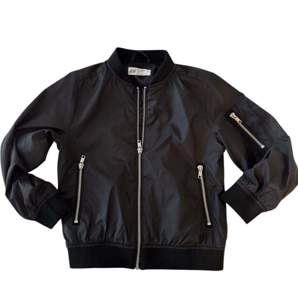H&M Black Kids Jacket with Silver Accents